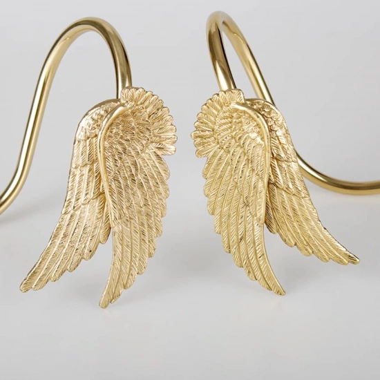 Winged Brass Curtain Holder