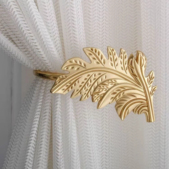 Polished Vintage Brass Curtain Holdbacks | 6 Styles