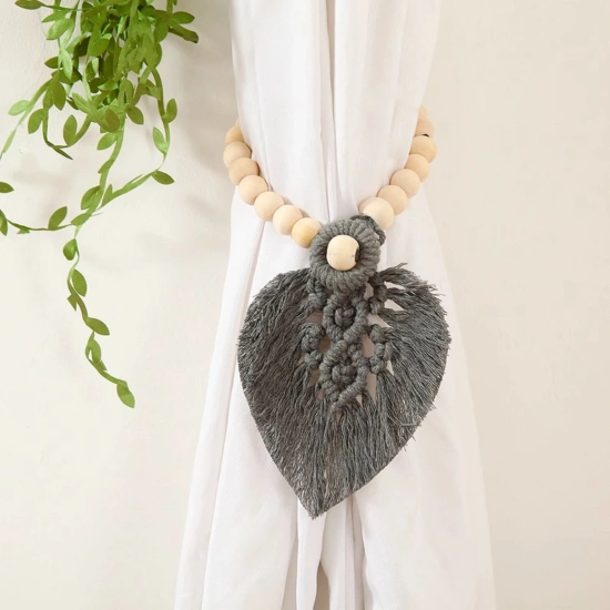 Boho Hand-Woven Tassel Curtain Tiebacks-2