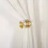 Crystal Brass Curtain Holdback