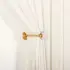 Crystal Brass Curtain Holdback