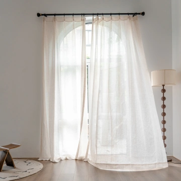 Darphe Custom Linen Textured Sheer Curtains