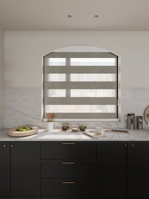 Darphe Custom Full Blackout  Muti-Color Zebra Shades