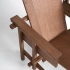 Darphe Wabi-sabi style solid wood chair