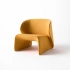 Darphe  yellow modern simple fabic lounge chair