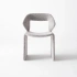 Darphe white modern lamb wool  single chair