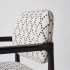 Darphe simple fabric and solid wood lounge chair