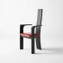 Darphe  red retro solid wood  lounge chair