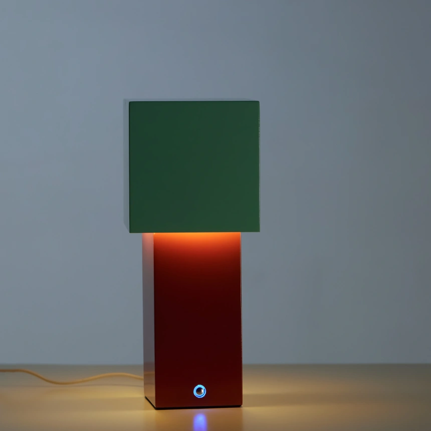 Darphe Geometric Block Colorblock Rechargeable Desk Lamp