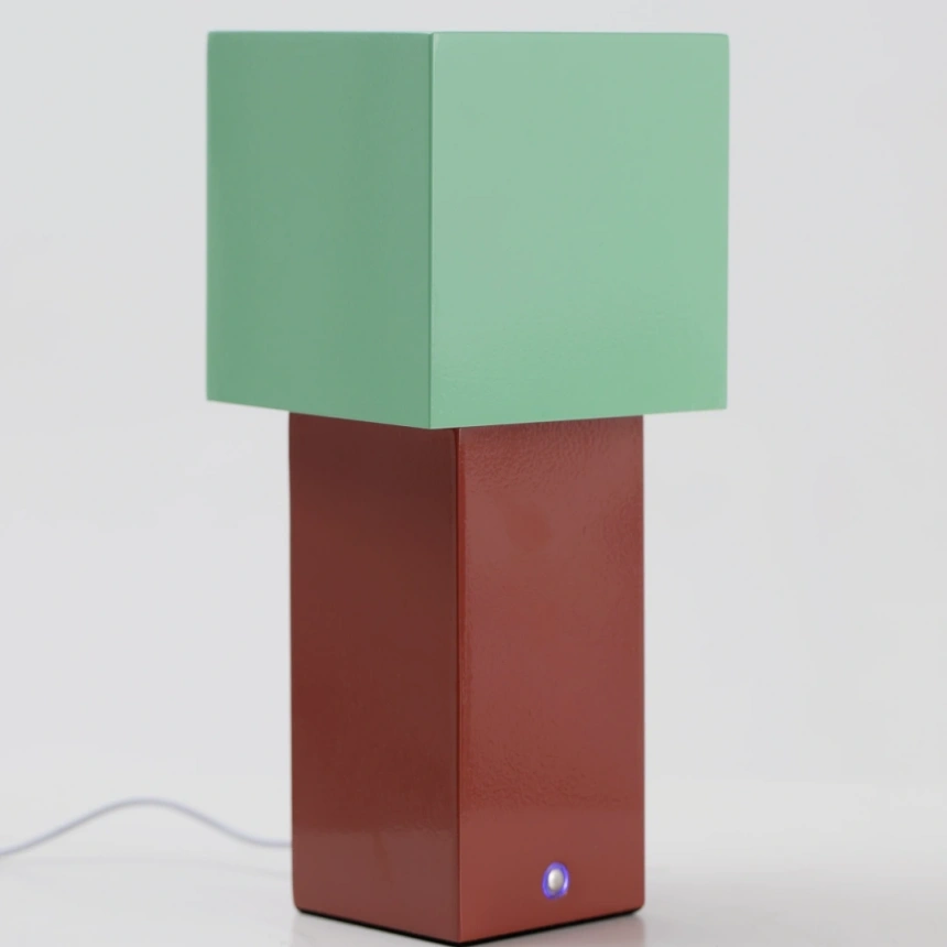 Darphe Geometric Block Colorblock Rechargeable Desk Lamp