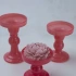 Darphe pink candle holders 3-pack