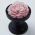 Darphe Rose Handmade Candle with Black Candlestick