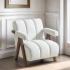 Darphe Mid Century Modern Accent Chair with Solid Wood Frame