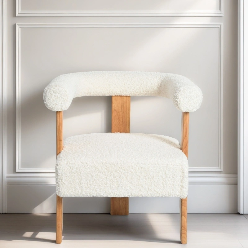 Darphe Mid-Century ModernAccent Chair, Upholstered Dining Room Chairs with Arms