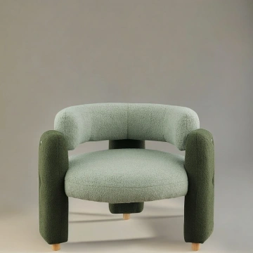 Darphe Modern Green Round Accent Chair for Livingroom,Bedroom