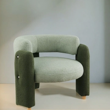 Darphe Modern Green Round Accent Chair for Livingroom,Bedroom