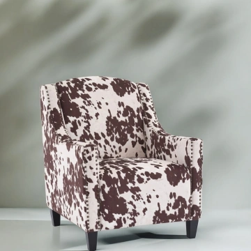 Darphe Comfy Accent Chair with Tufted Backrest, Bedroom Single Seat Arm Chair