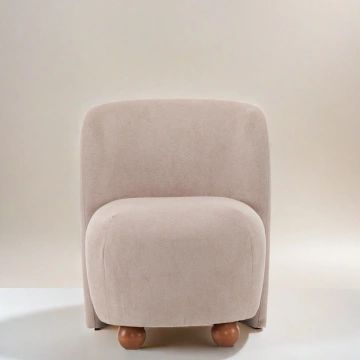 Darphe Modern Upholstered Armless Living Room Chairs for Small Living Spaces, Living Room, Bedroom, Balcony, Office, Reading Nook