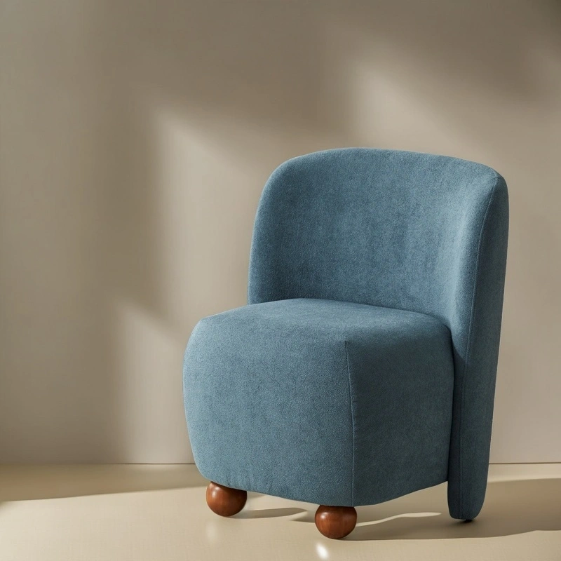 Darphe Modern Upholstered Armless Living Room Chairs for Small Living Spaces, Living Room, Bedroom, Balcony, Office, Reading Nook