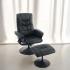 Darphe Reclining Chair with Ottoman,PU Leather Recliner for Living Room