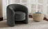 Darphe Modern Curved Back Upholstered Accent Chair