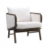 Darphe Sherpa Fabric Accent Chair with Solid Wood Frame for Living Room