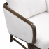 Darphe Sherpa Fabric Accent Chair with Solid Wood Frame for Living Room