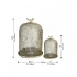 Darphe  Set of 2 Ophira Sparrow Antique Gray Mesh Candle Holders