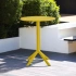Darphe 3 Piece Bistro Plastic Armchair, Mustard Yellow