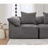 Darphe Gray L Shaped Modular Sectional Sofa