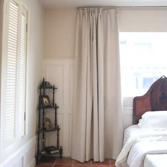 Darphe Custom Beige Jacquard Pattern Warm Premium Vintage Blackout Curtains