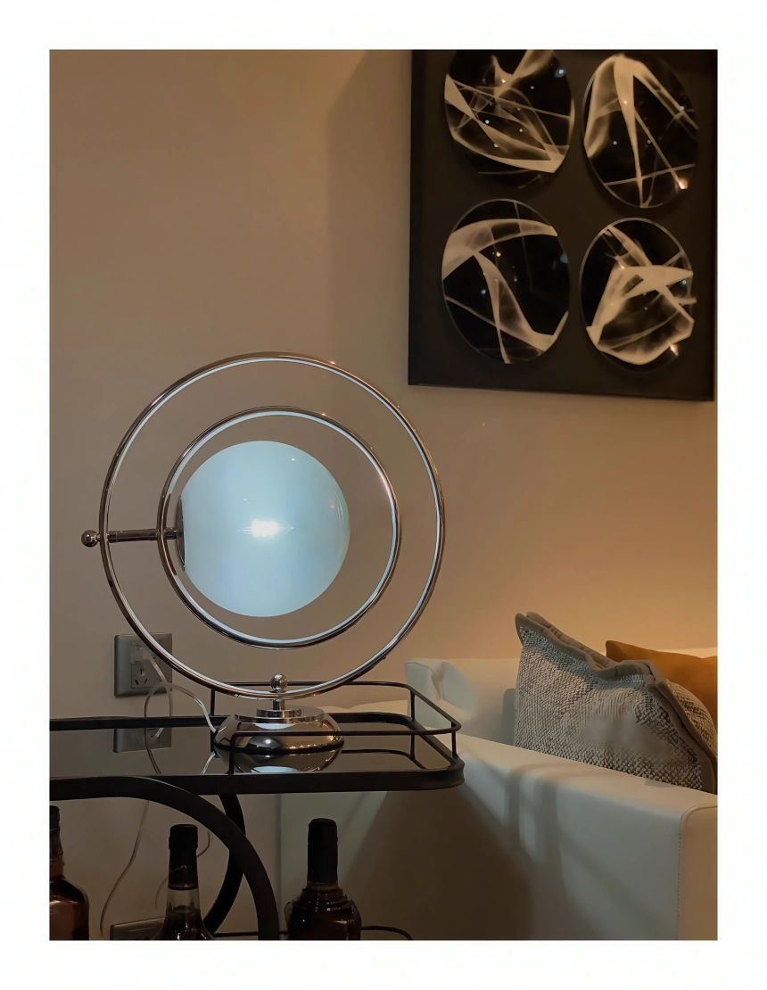 Darphe simple planet table lamp rotatable vintage glass Saturn decorative lamp