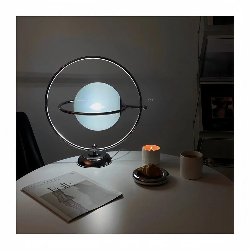 Darphe simple planet table lamp rotatable vintage glass Saturn decorative lamp
