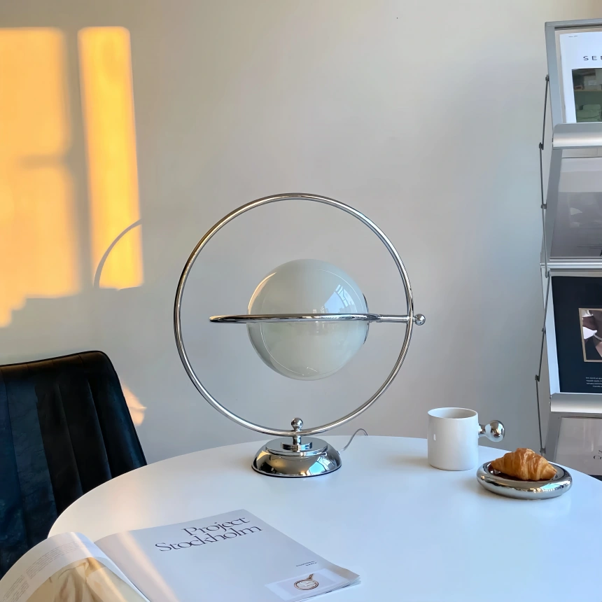 Darphe simple planet table lamp rotatable vintage glass Saturn decorative lamp