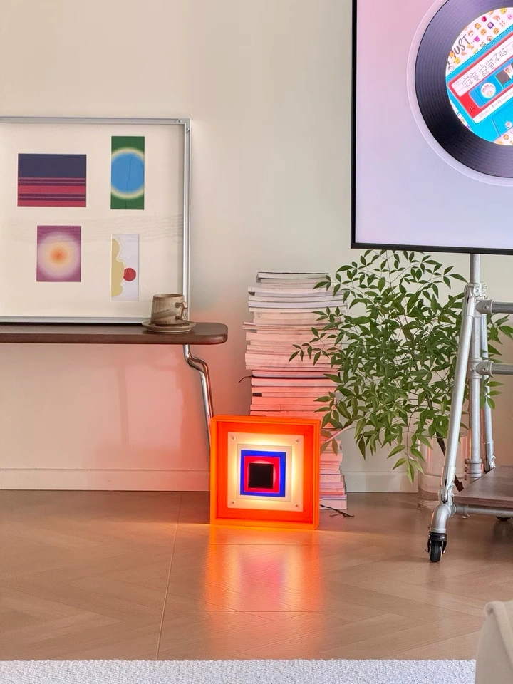 Darphe vintage pixel style wall lamp colorful acrylic creative design, decorative lamp