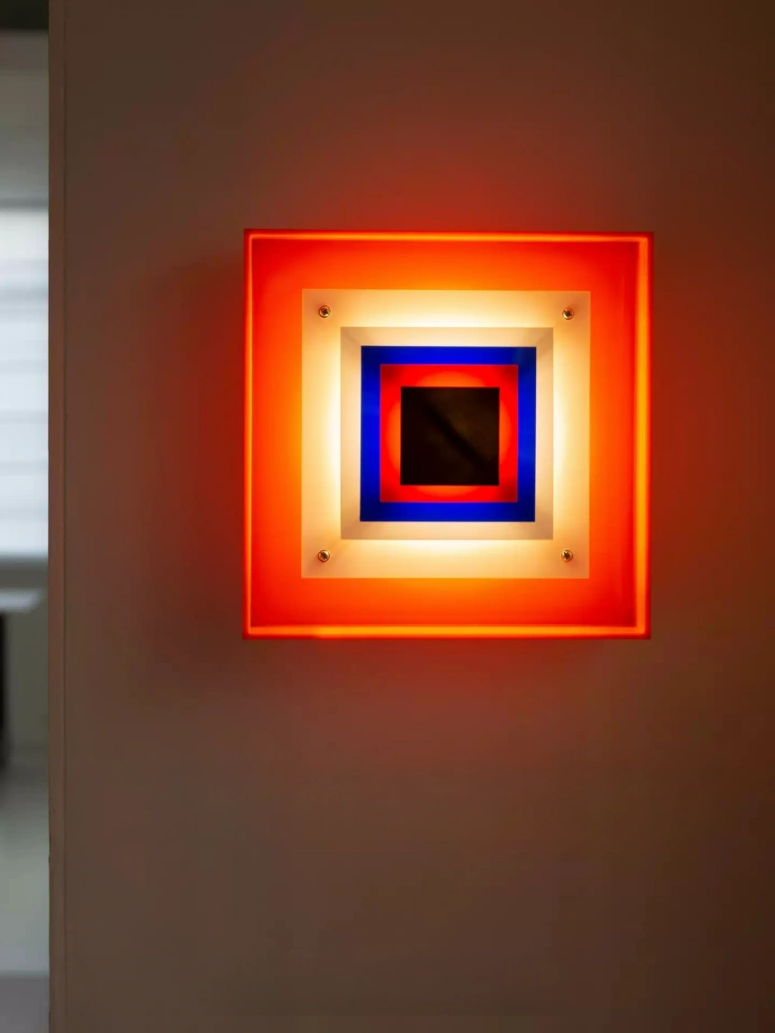 Darphe vintage pixel style wall lamp colorful acrylic creative design, decorative lamp