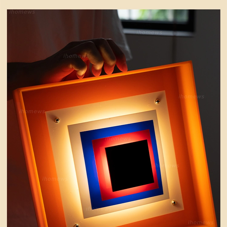 Darphe vintage pixel style wall lamp colorful acrylic creative design, decorative lamp