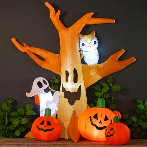 Darphe 7.5' Tall Lighted Halloween Inflatables Outdoor Decorations
