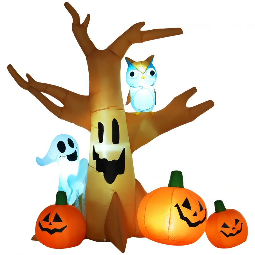Darphe 7.5' Tall Lighted Halloween Inflatables Outdoor Decorations