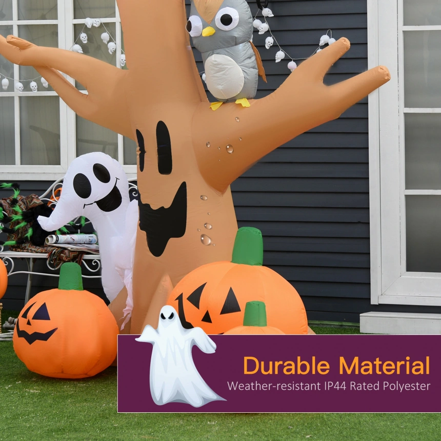 Darphe 7.5' Tall Lighted Halloween Inflatables Outdoor Decorations