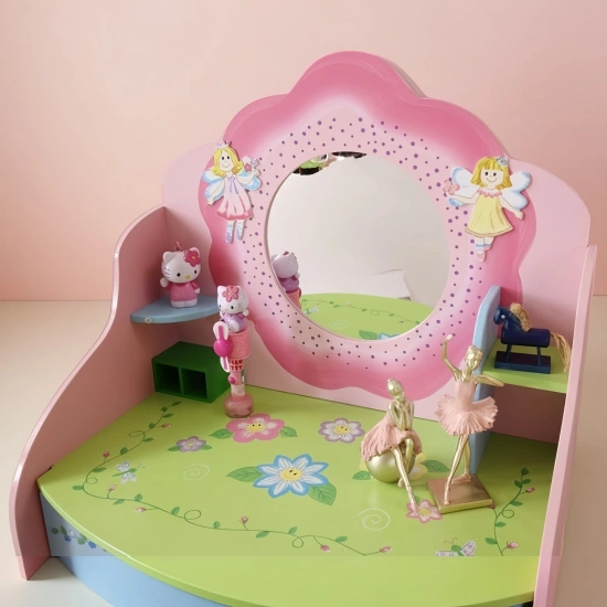 Darphe Children's Funnel Olivia Fairy Girls Dressing Table with Chair